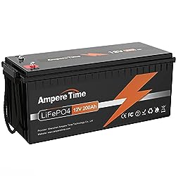 Ampere Time LiFePO4 200Ah 12V Lithium Batterie mit über 10 Jahre Lebensdauer und Max. 15000 Zyklen