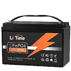 LiTime 12V 100Ah LiFePO4 Batterie, Lithium Akku, Max. 15000 Zyklen