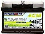 Electronicx AGM Batterie 12V 100Ah