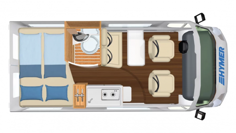 Grundrisszeichnung Hymer 