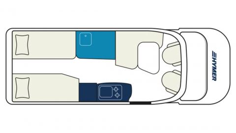 Grundrisszeichnung Hymer 