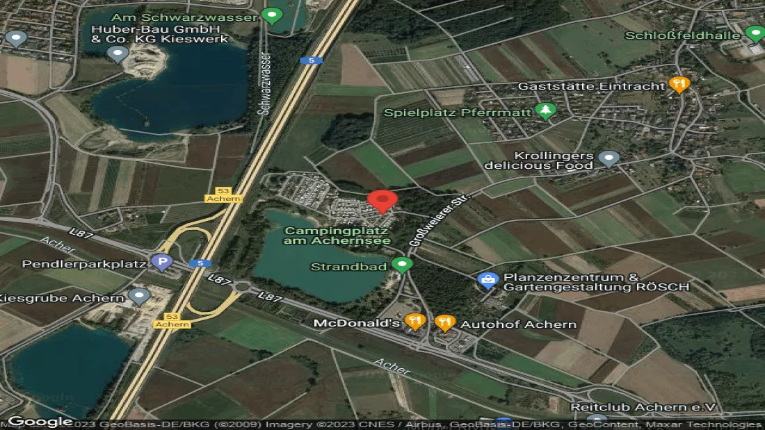 Camping am Achernsee Baden Württemberg Deutschland