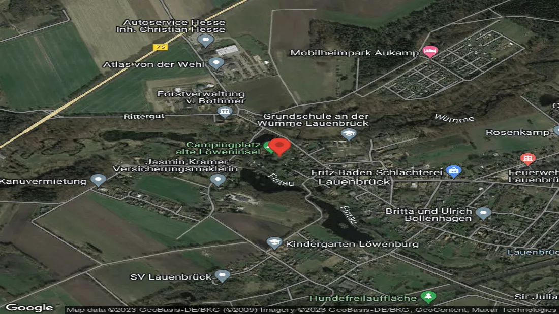 Campsite Alte Löweninsel Niedersachsen Deutschland