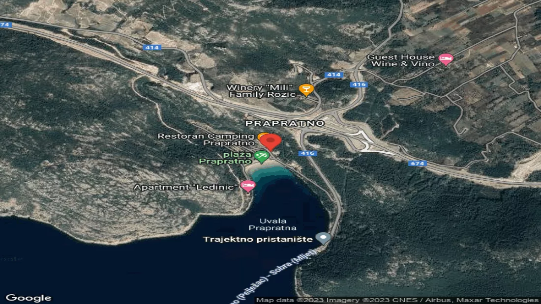 Campingplatz Prapratno Dubrovačko Neretvanska Županija Kroatien