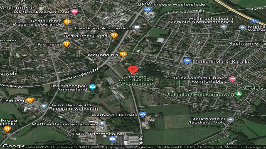 Campsite und Motorhome Pitch Westerstede Niedersachsen Deutschland